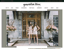 Tablet Screenshot of generationbliss.com